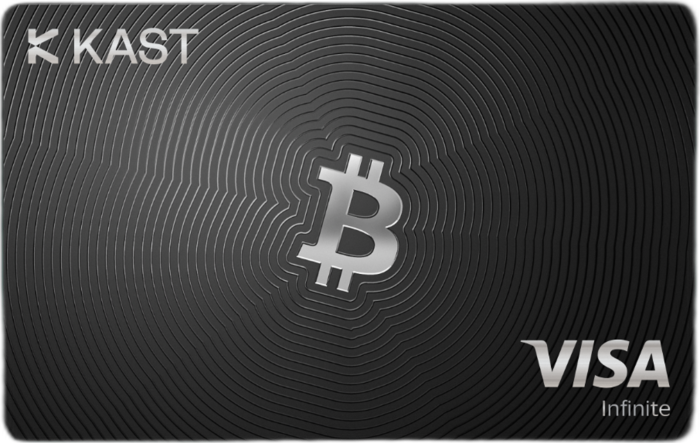 Cartão Kast Bitcoin Edition · Visa Infinite