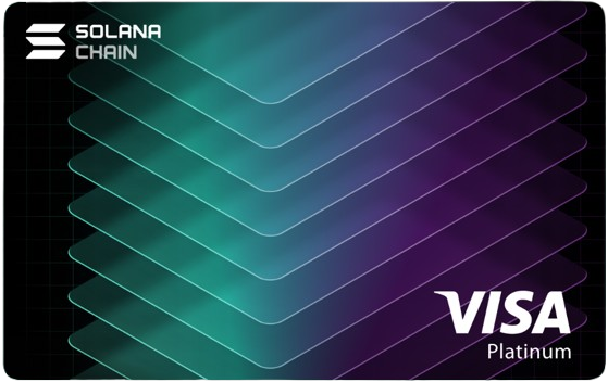 Cartão Kast Solana Chain · Visa Platinum